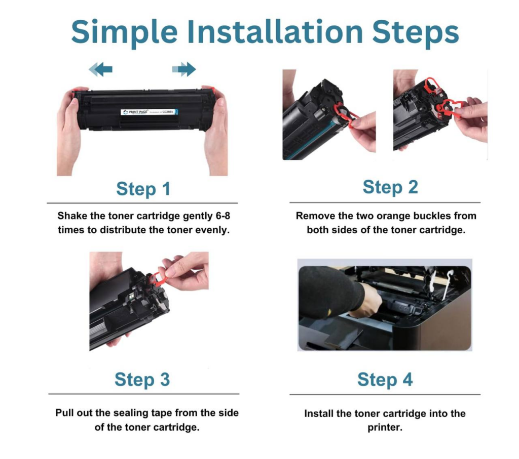 how to install toner catridges
